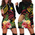 Personalised Tokelau Tropical Flowers Hoodie Dress Reggae Polynesian Art Vibe