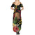 Personalised Tokelau Tropical Flowers Summer Maxi Dress Reggae Polynesian Art Vibe