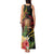 Personalised Tokelau Tropical Flowers Tank Maxi Dress Reggae Polynesian Art Vibe