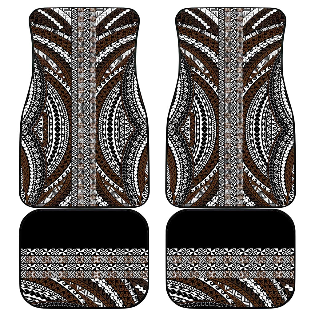 Brown Tongan Polynesian Tribal Car Mats - Polynesian Pride
