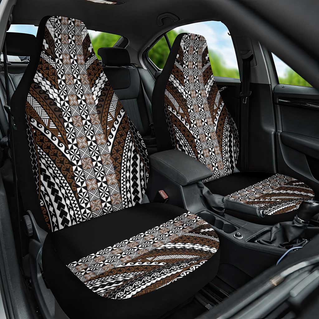 Brown Tongan Polynesian Tribal Car Seat Cover - Polynesian Pride