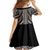Brown Tongan Polynesian Tribal Family Matching Short Sleeve Bodycon Dress and Hawaiian Shirt - Polynesian Pride