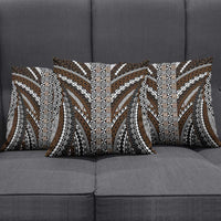 Brown Tongan Polynesian Tribal Pillow Cover - Polynesian Pride