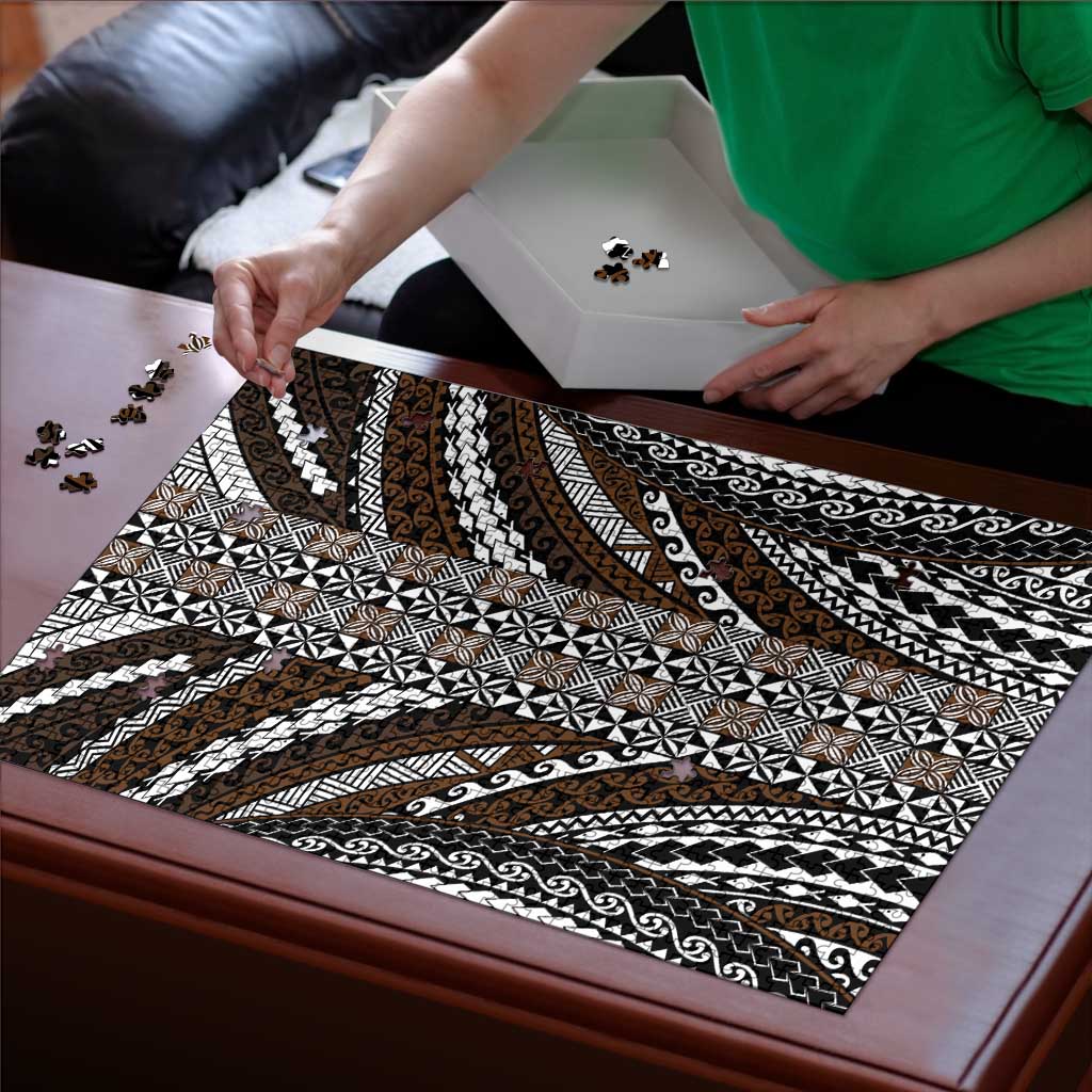 Brown Tongan Polynesian Tribal Puzzle - Polynesian Pride