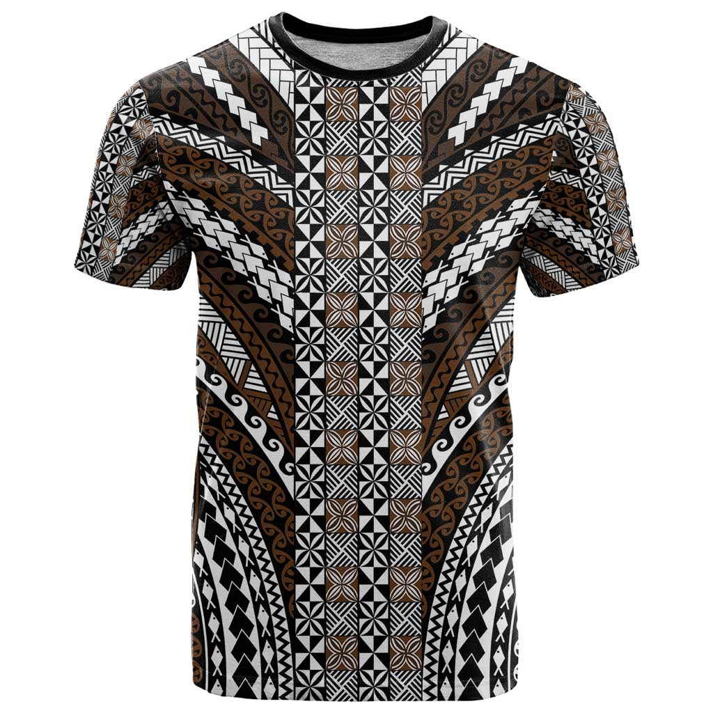 Brown Tongan Polynesian Tribal T Shirt - Polynesian Pride