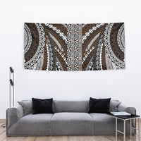 Brown Tongan Polynesian Tribal Tapestry - Polynesian Pride