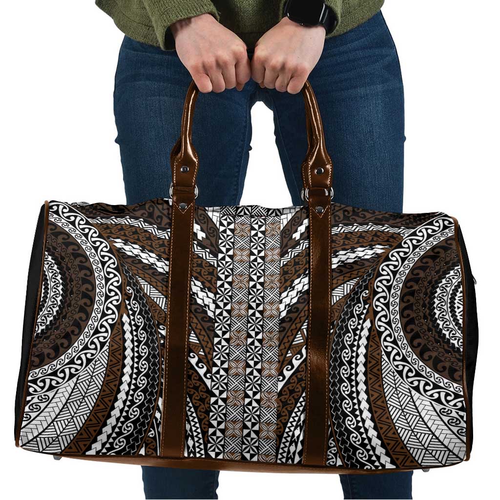Brown Tongan Polynesian Tribal Travel Bag - Polynesian Pride
