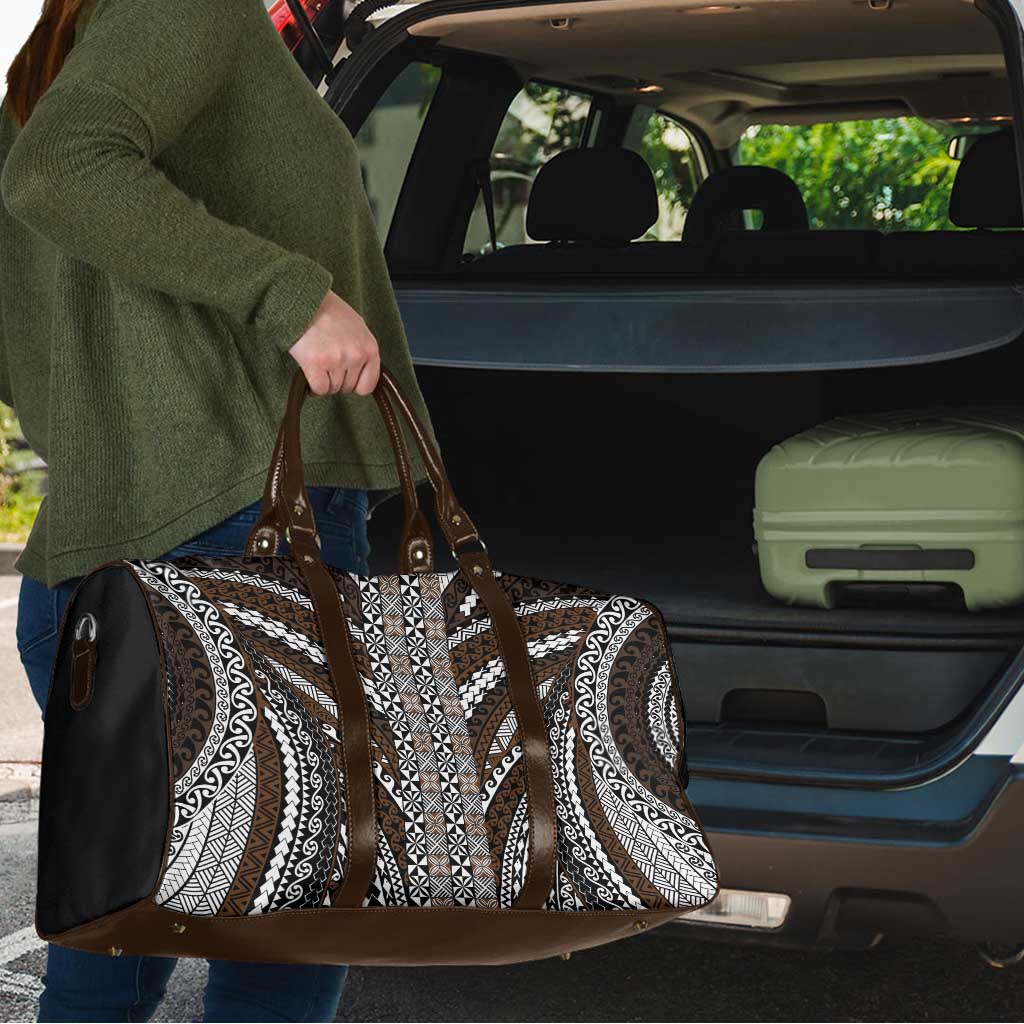 Brown Tongan Polynesian Tribal Travel Bag - Polynesian Pride