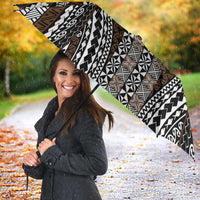 Brown Tongan Polynesian Tribal Umbrella - Polynesian Pride