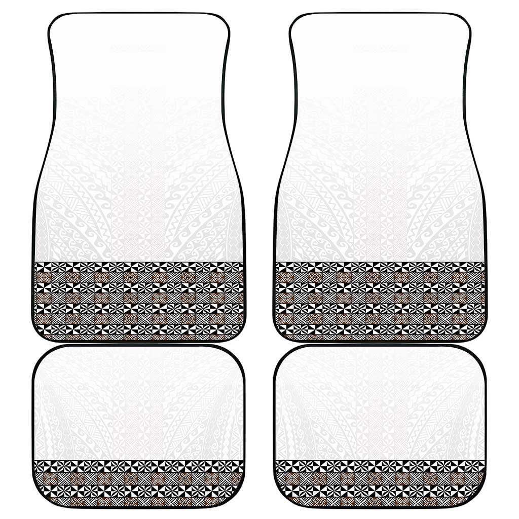 Light Gray Tongan Polynesian Tribal Car Mats - Polynesian Pride