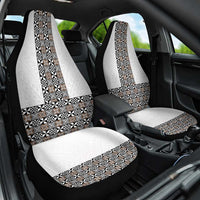 Light Gray Tongan Polynesian Tribal Car Seat Cover - Polynesian Pride