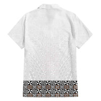 Light Gray Tongan Polynesian Tribal Family Matching Long Sleeve Bodycon Dress and Hawaiian Shirt - Polynesian Pride