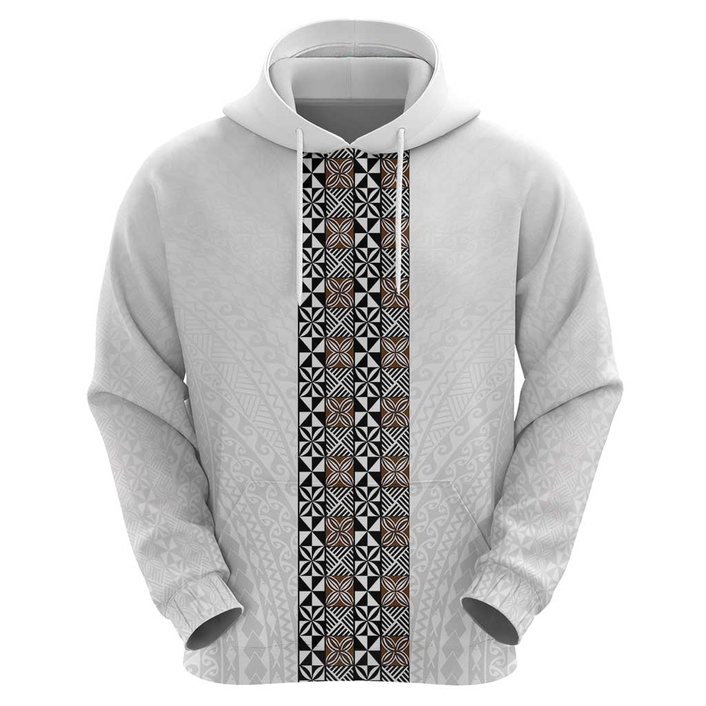 Light Gray Tongan Polynesian Tribal Hoodie - Polynesian Pride