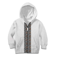 Light Gray Tongan Polynesian Tribal Kid Hoodie - Polynesian Pride