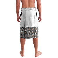 Light Gray Tongan Polynesian Tribal Lavalava - Polynesian Pride