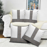 Light Gray Tongan Polynesian Tribal Pillow Cover - Polynesian Pride