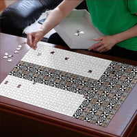 Light Gray Tongan Polynesian Tribal Puzzle - Polynesian Pride