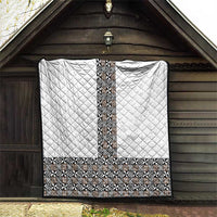 Light Gray Tongan Polynesian Tribal Quilt - Polynesian Pride