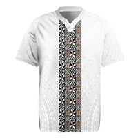 Light Gray Tongan Polynesian Tribal Rugby Jersey - Polynesian Pride