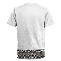 Light Gray Tongan Polynesian Tribal Rugby Jersey - Polynesian Pride
