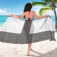 Light Gray Tongan Polynesian Tribal Sarong - Polynesian Pride
