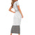 Light Gray Tongan Polynesian Tribal Short Sleeve Bodycon Dress - Polynesian Pride