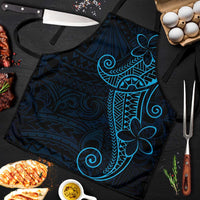 Black Blue Polynesian Tribal Apron - Polynesian Pride