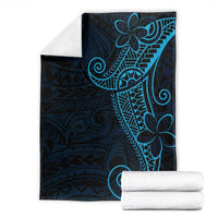 Black Blue Polynesian Tribal Blanket LT9 - Polynesian Pride