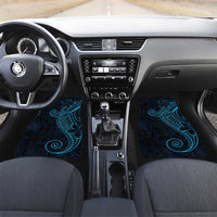 Black Blue Polynesian Tribal Car Mats - Polynesian Pride