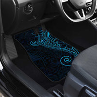 Black Blue Polynesian Tribal Car Mats - Polynesian Pride