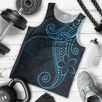 Black Blue Polynesian Tribal Men Tank Top LT9 - Polynesian Pride
