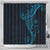Black Blue Polynesian Tribal Shower Curtain - Polynesian Pride