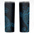 Black Blue Polynesian Tribal Skinny Tumbler - Polynesian Pride