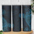 Black Blue Polynesian Tribal Skinny Tumbler - Polynesian Pride