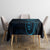 Black Blue Polynesian Tribal Tablecloth - Polynesian Pride