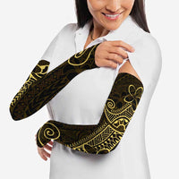 Black Gold Polynesian Tribal Arm Sleeves - Polynesian Pride