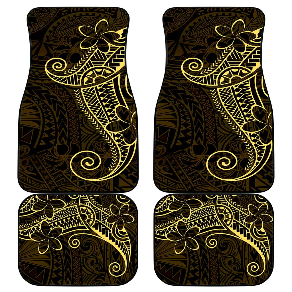 Black Gold Polynesian Tribal Car Mats - Polynesian Pride