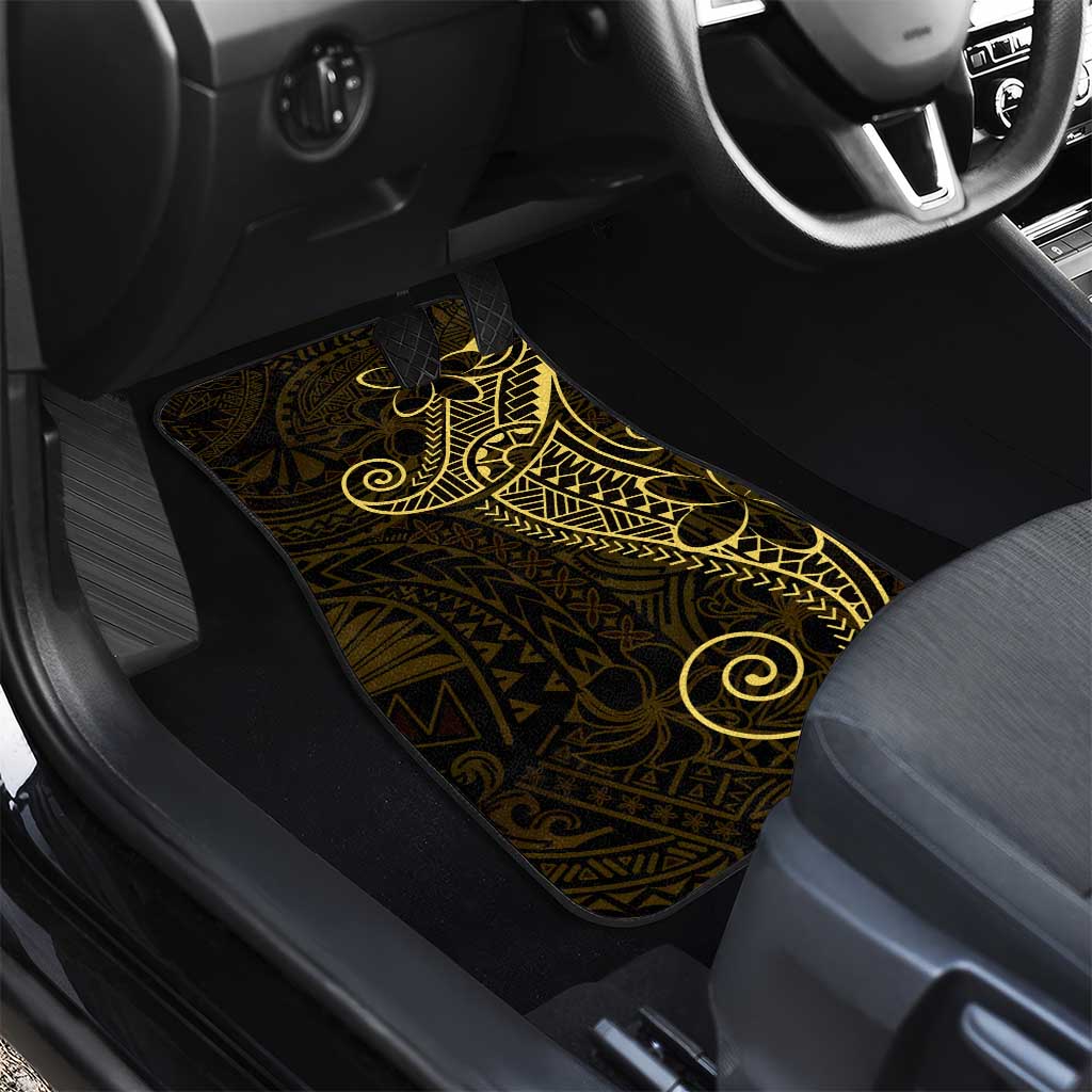 Black Gold Polynesian Tribal Car Mats - Polynesian Pride