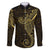Black Gold Polynesian Tribal Family Matching Mermaid Dress and Hawaiian Shirt - Polynesian Pride