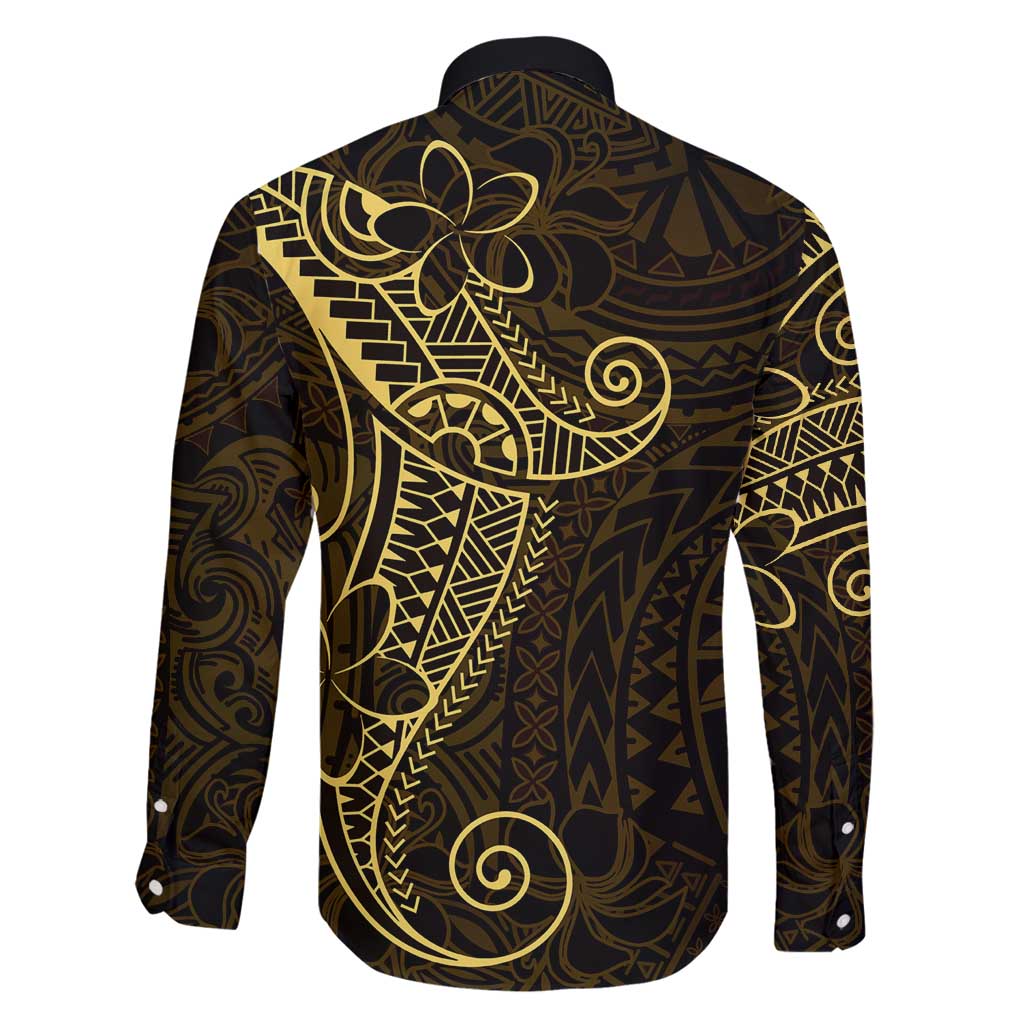 Black Gold Polynesian Tribal Family Matching Mermaid Dress and Hawaiian Shirt LT9 - Polynesian Pride