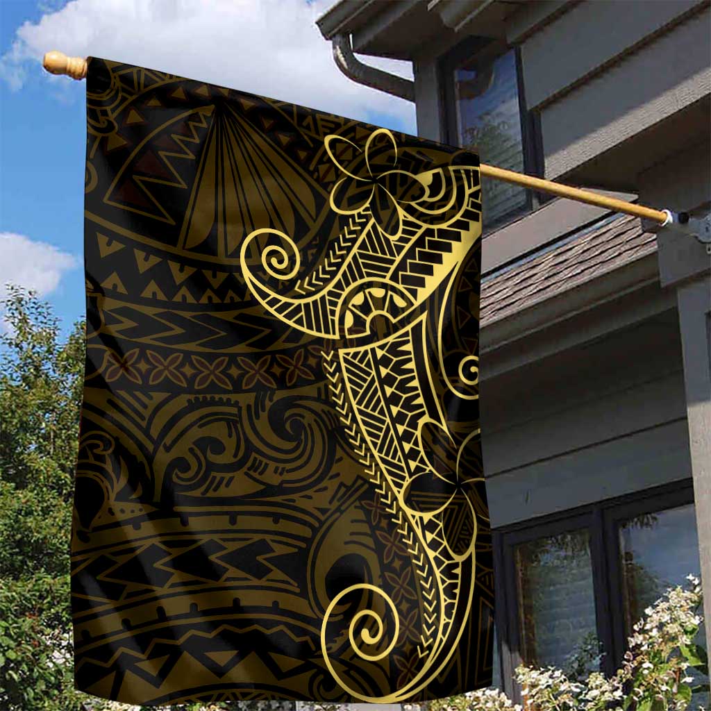 Black Gold Polynesian Tribal Garden Flag - Polynesian Pride