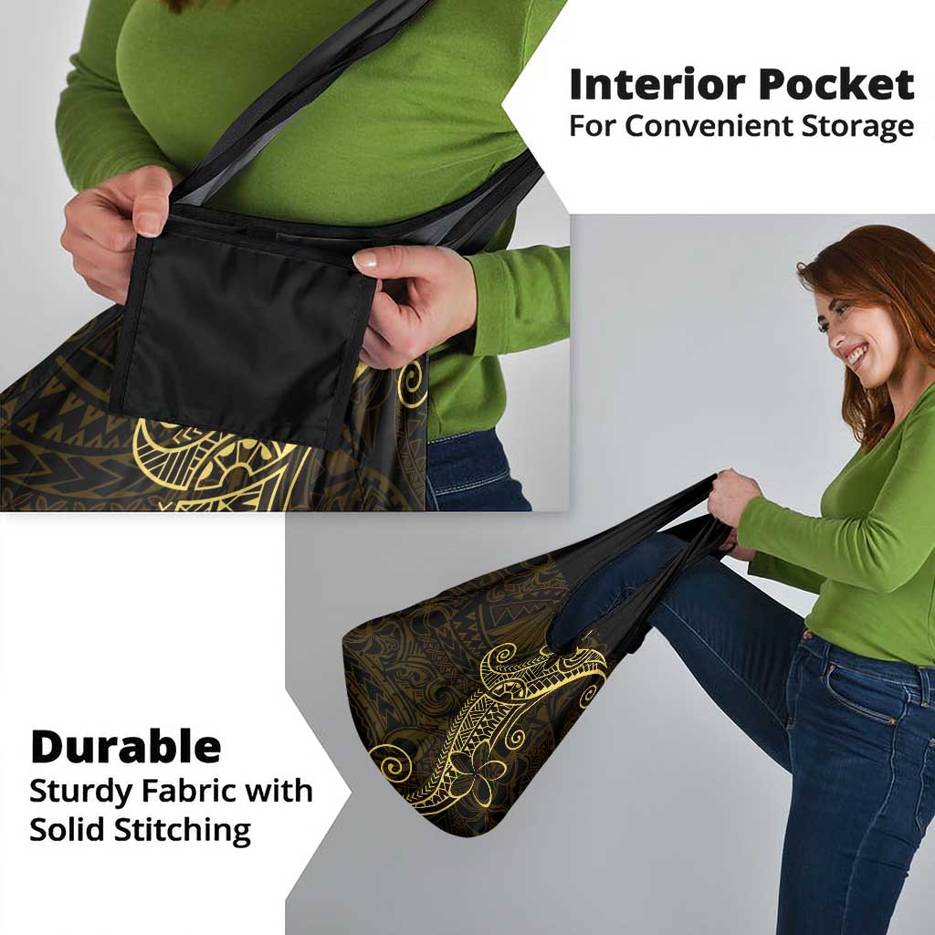 Black Gold Polynesian Tribal Grocery Bag - Polynesian Pride