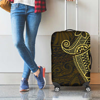 Black Gold Polynesian Tribal Luggage Cover - Polynesian Pride