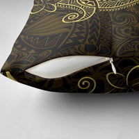 Black Gold Polynesian Tribal Pillow Cover - Polynesian Pride