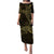 Black Gold Polynesian Tribal Puletasi - Polynesian Pride