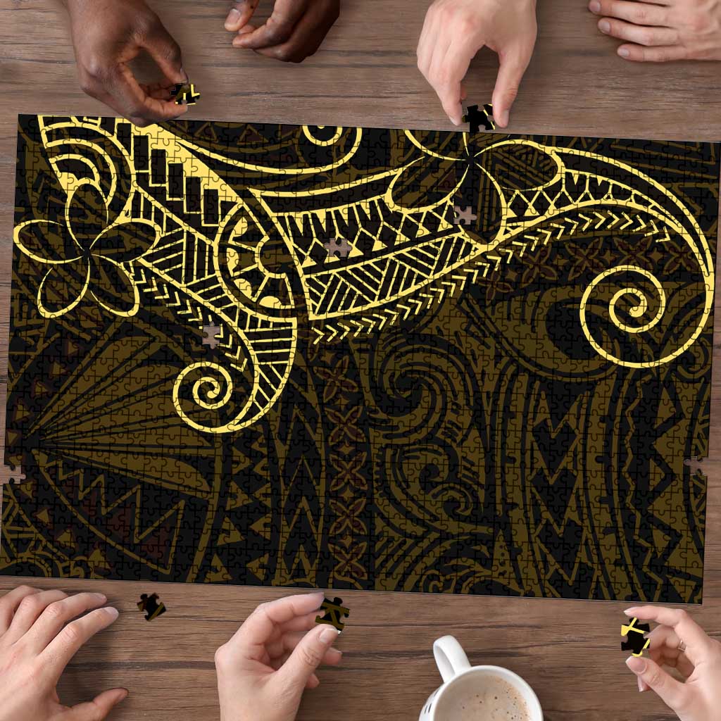 Black Gold Polynesian Tribal Puzzle - Polynesian Pride