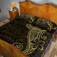 Black Gold Polynesian Tribal Quilt Bed Set - Polynesian Pride