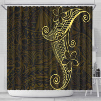 Black Gold Polynesian Tribal Shower Curtain - Polynesian Pride
