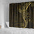 Black Gold Polynesian Tribal Shower Curtain - Polynesian Pride