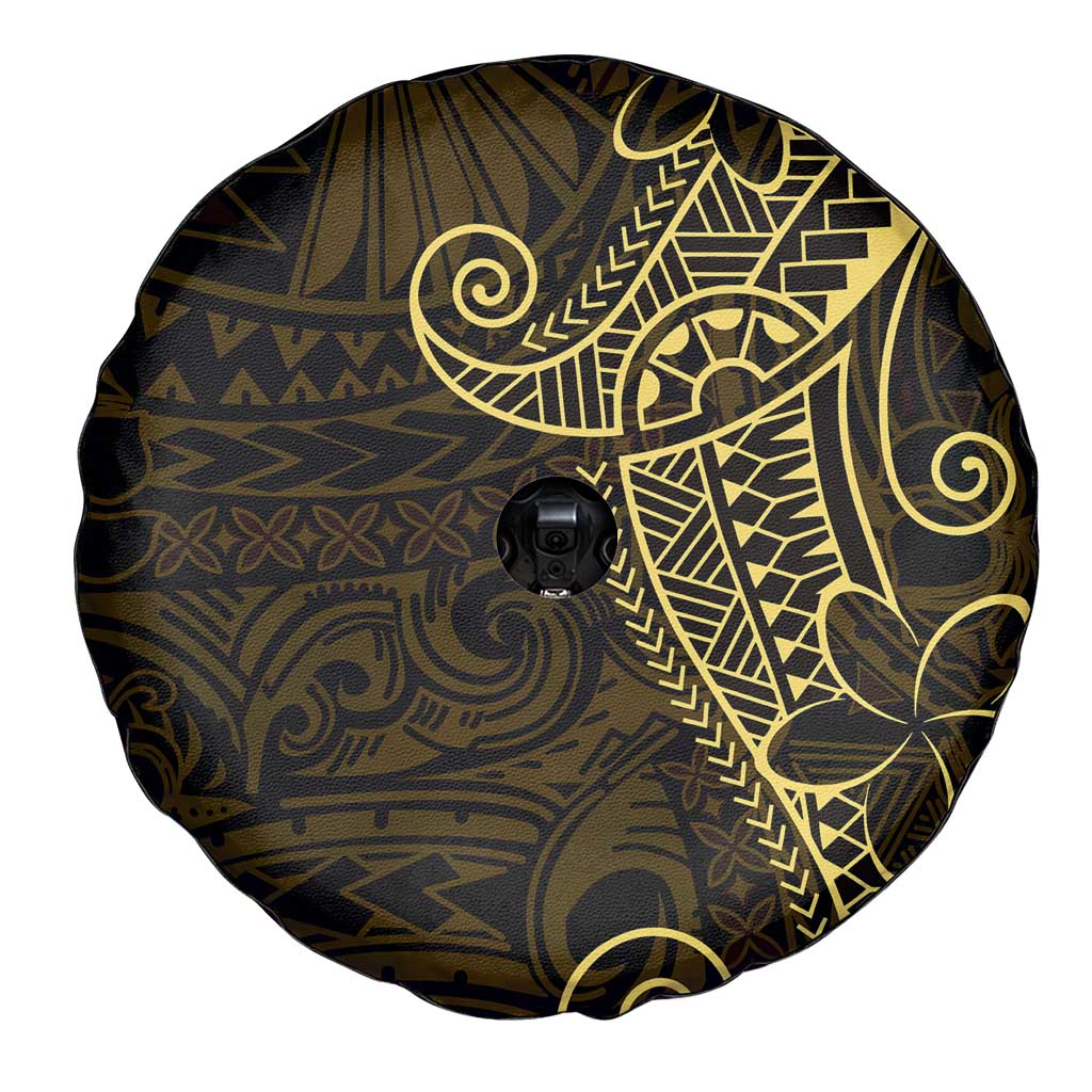 Black Gold Polynesian Tribal Spare Tire Cover - Polynesian Pride